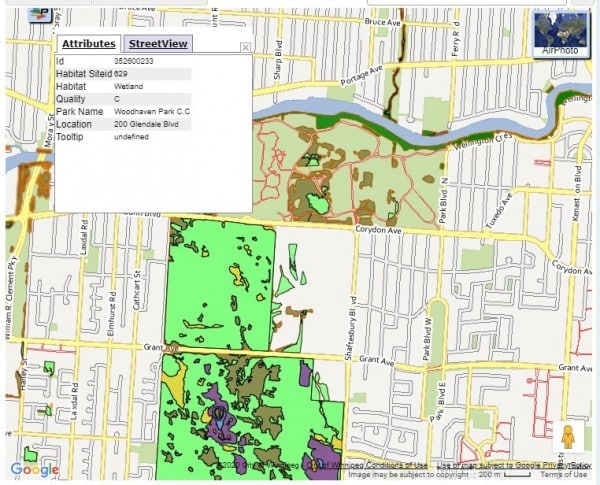 Natural Areas Of Winnipeg Map 0